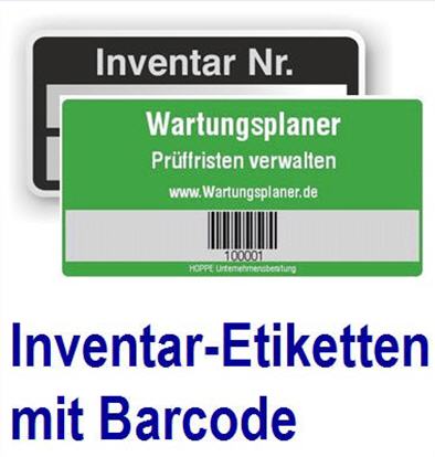 Individuelle Inventar-Etiketten TOP Preis, Kleine Mengen!  Wunschtext 