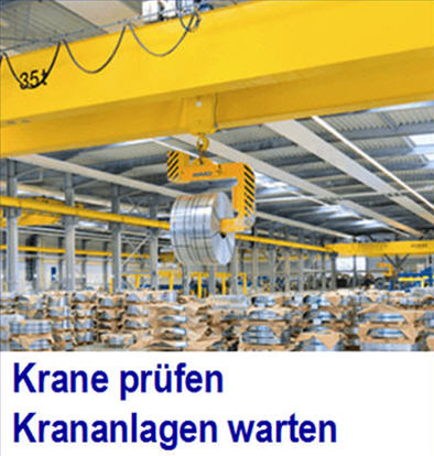 Krane prfen. . Brckenkrane.  Industriekrane.  Stapelkrane.  Schwenkk