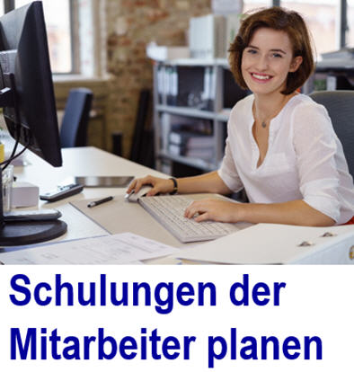 Software hat die Mitarbeiterschulung im Blick.  Schulung der Mitarbeit