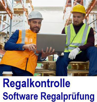 Jhrliche Regalinspektion Regalprfung DIN15635 . 
Regalprfer app gem