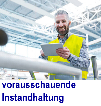 Kosten reduzieren durch Predictive Instandhaltung. Service und Reparat